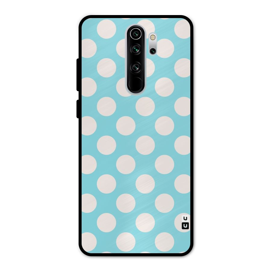 Pastel White Polka Dots Metal Back Case for Redmi Note 8 Pro