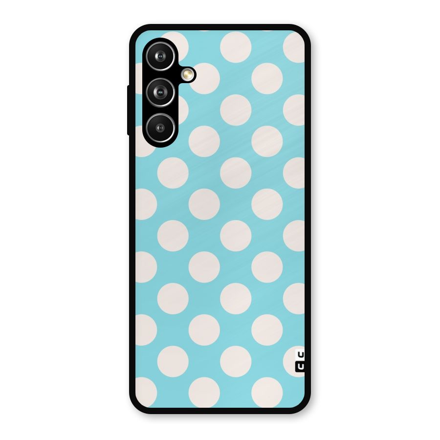 Pastel White Polka Dots Metal Back Case for Samsung Galaxy M54