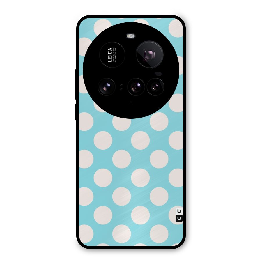 Pastel White Polka Dots Metal Back Case for Xiaomi 15 Ultra