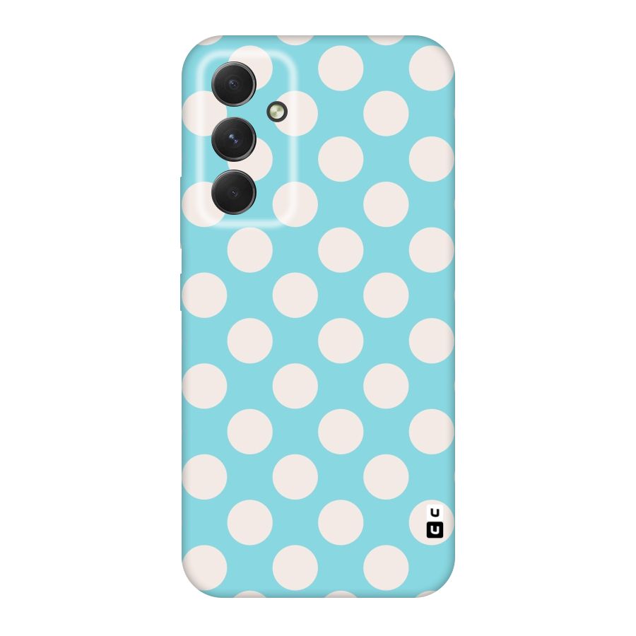 Pastel White Polka Dots Original Polycarbonate Back Case for Galaxy A54