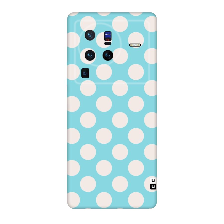 Pastel White Polka Dots Original Polycarbonate Back Case for Vivo X80