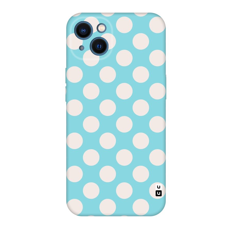 Pastel White Polka Dots Original Polycarbonate Back Case for iPhone 13