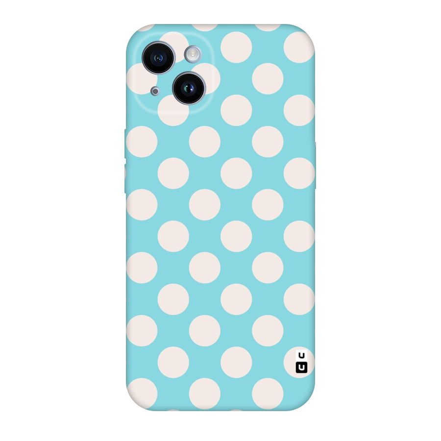 Pastel White Polka Dots Original Polycarbonate Back Case for iPhone 14
