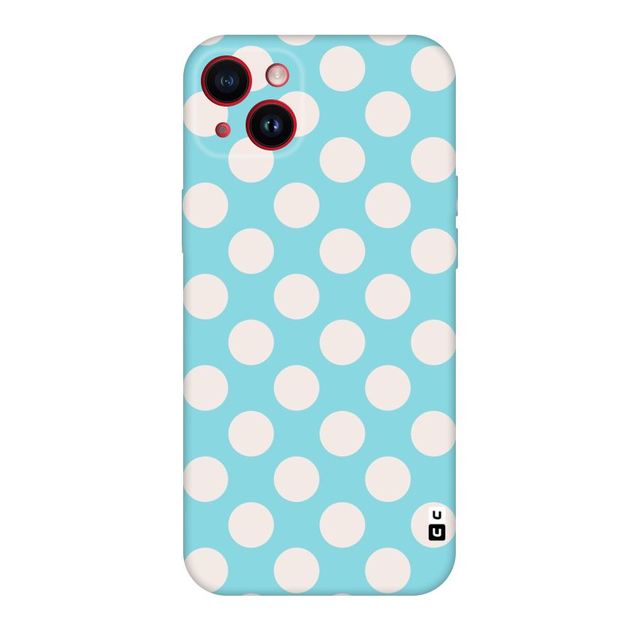 Pastel White Polka Dots Original Polycarbonate Back Case for iPhone 14 Plus