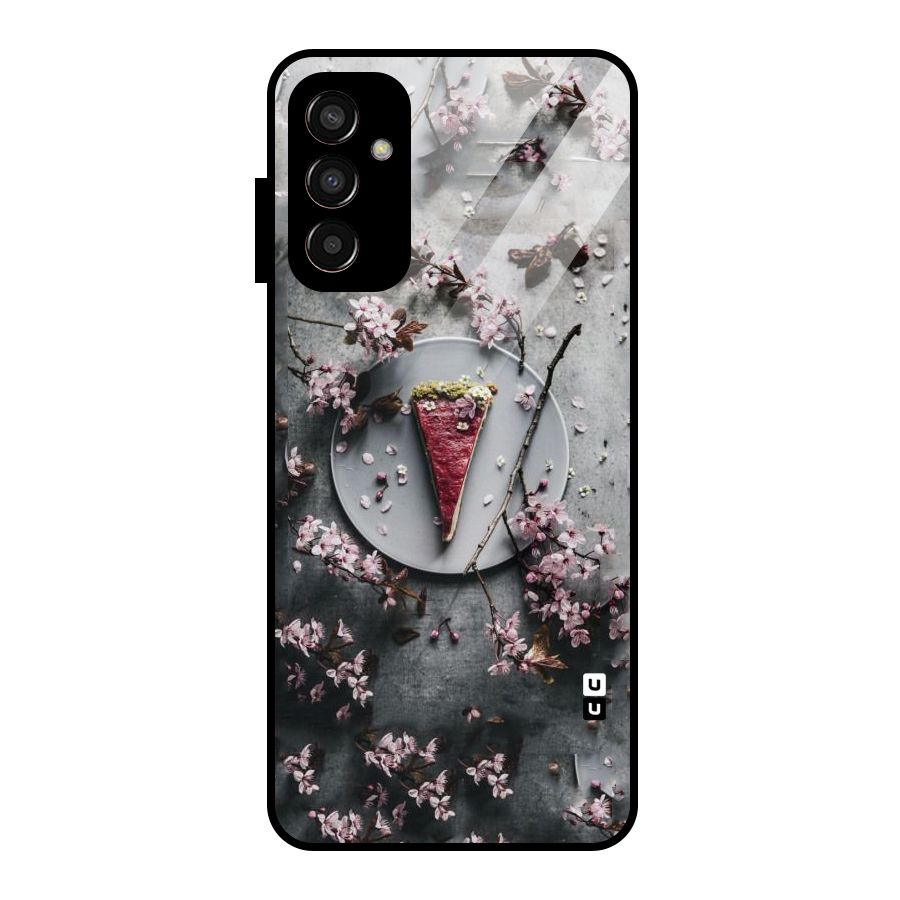 Pastry Florals Glass Back Case for Galaxy F13