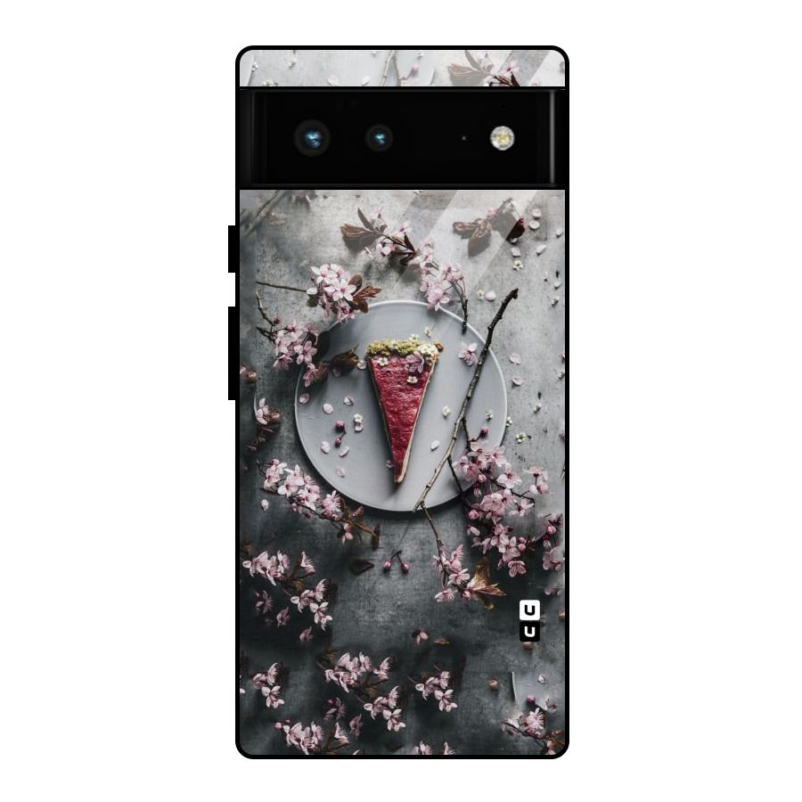 Pastry Florals Glass Back Case for Google Pixel 6