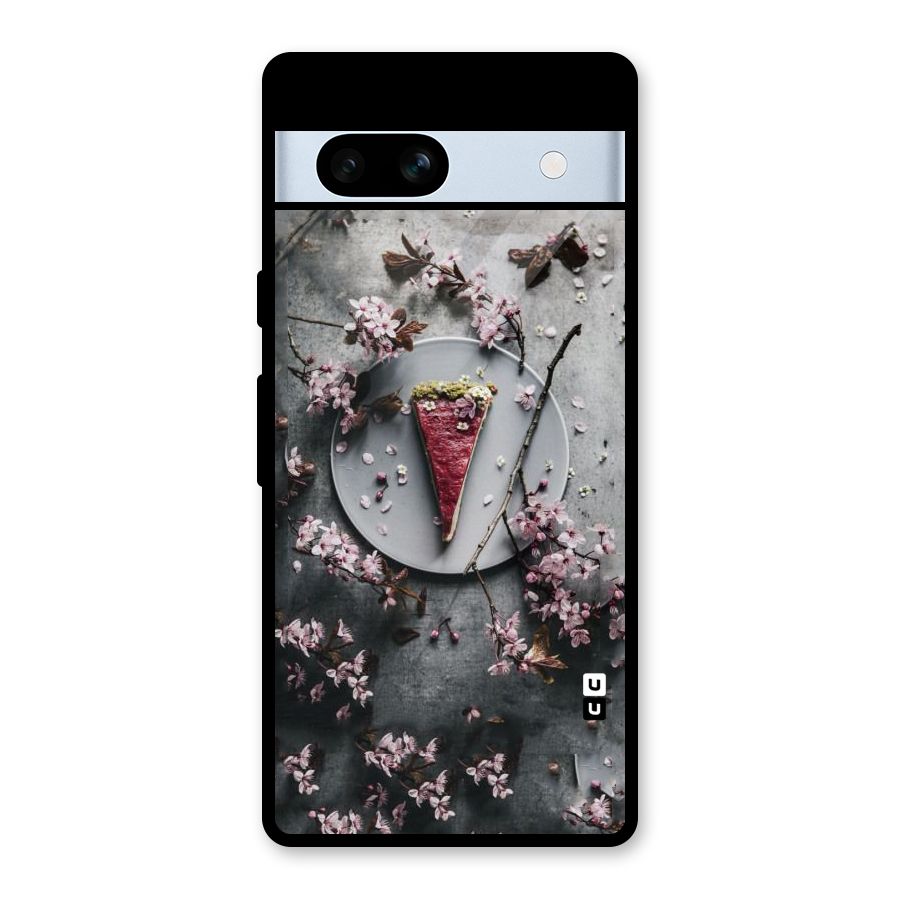 Pastry Florals Glass Back Case for Google Pixel 7a