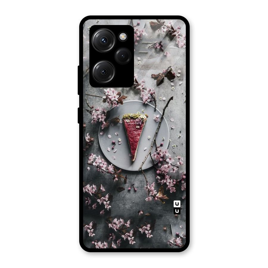 Pastry Florals Glass Back Case for Poco X5 Pro