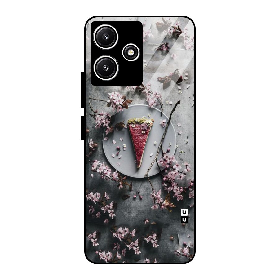 Pastry Florals Glass Back Case for Redmi 12 5G