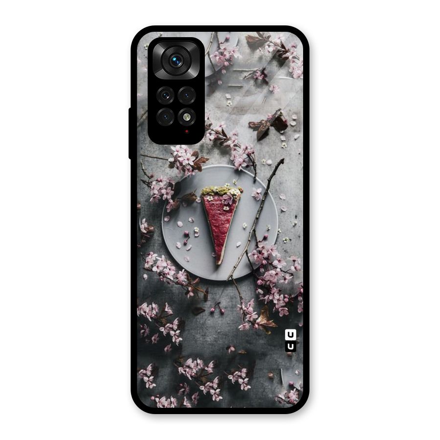 Pastry Florals Glass Back Case for Redmi Note 11S