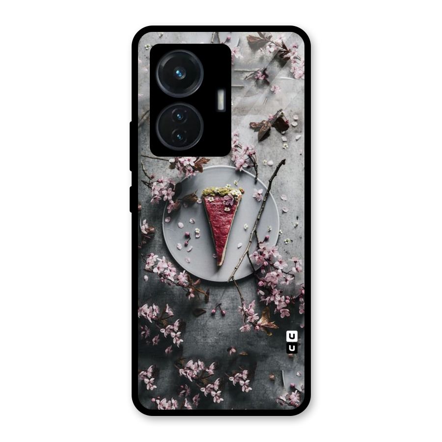 Pastry Florals Glass Back Case for Vivo T1 44W