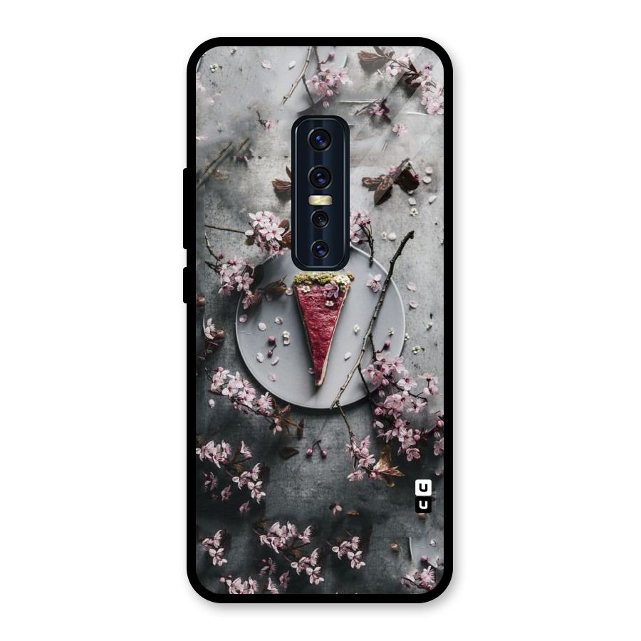 Pastry Florals Glass Back Case for Vivo V17 Pro