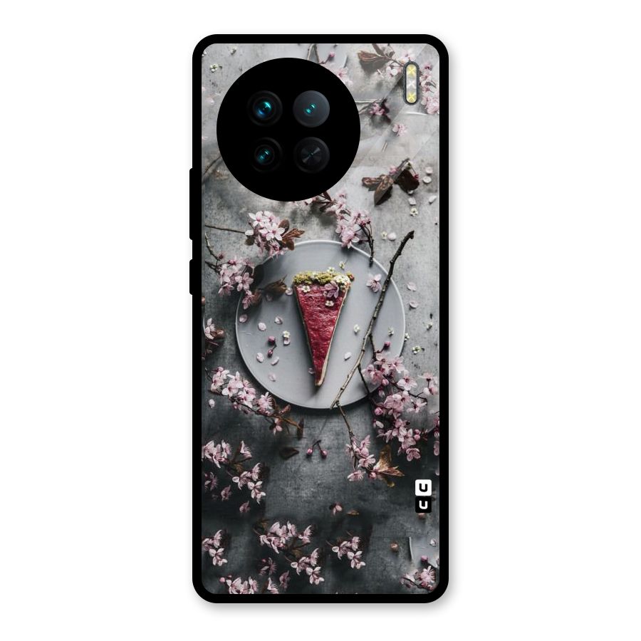 Pastry Florals Glass Back Case for Vivo X90