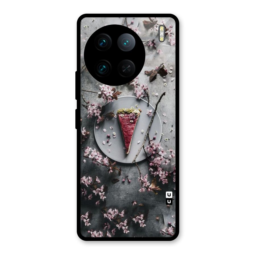 Pastry Florals Glass Back Case for Vivo X90 Pro