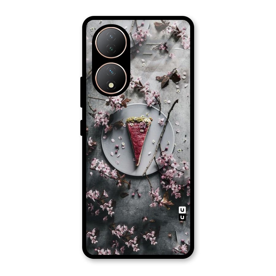 Pastry Florals Glass Back Case for Vivo Y100A