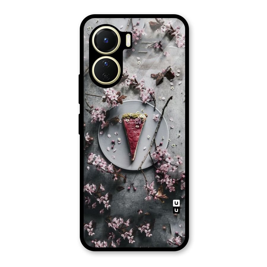 Pastry Florals Glass Back Case for Vivo Y16