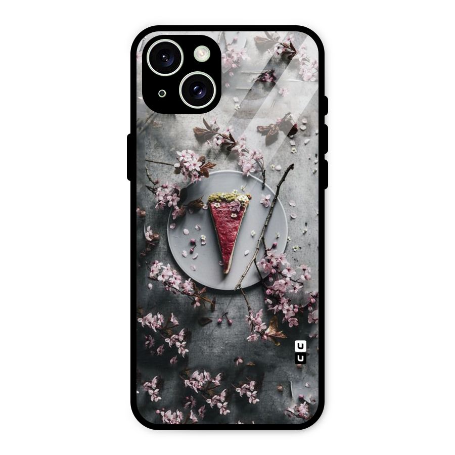 Pastry Florals Glass Back Case for iPhone 15 Plus