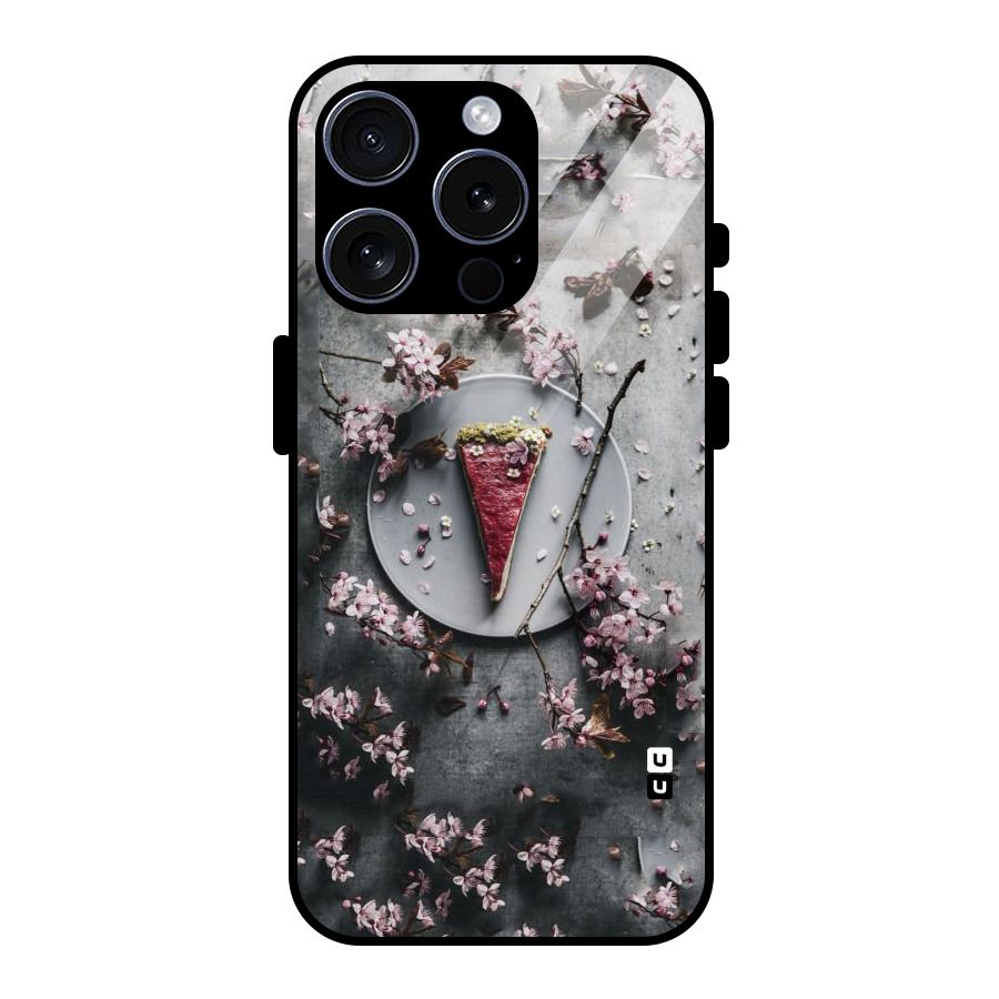 Pastry Florals Glass Back Case for iPhone 15 Pro