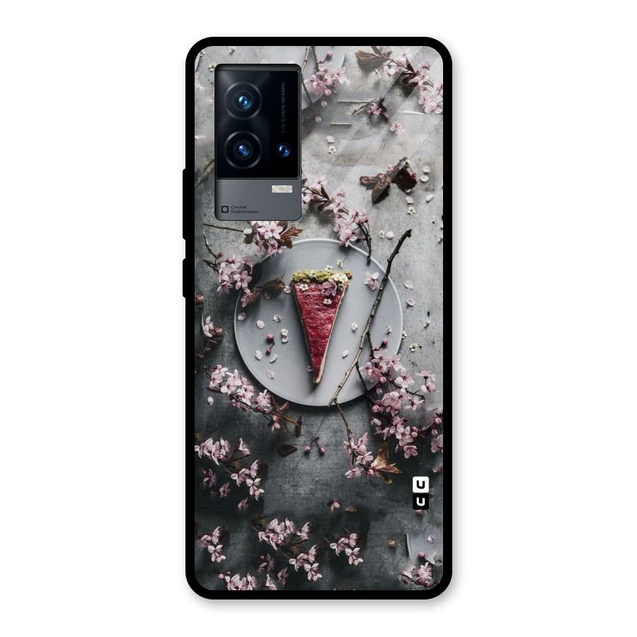 Pastry Florals Glass Back Case for iQOO 9 5G