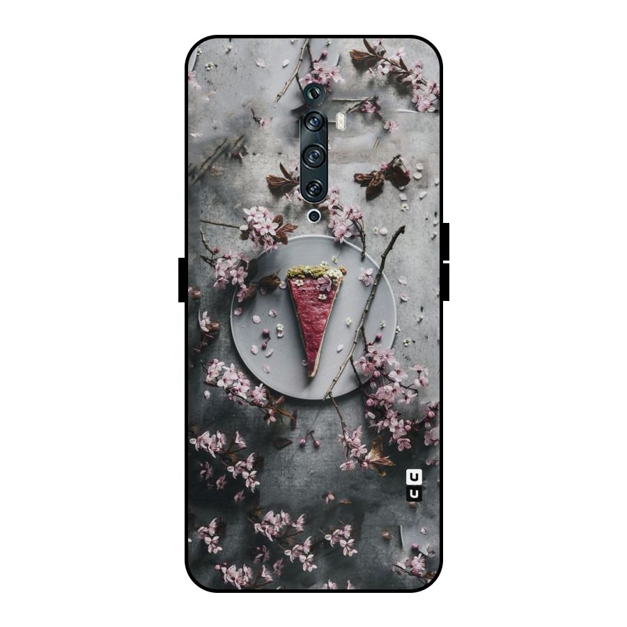 Pastry Florals Metal Back Case for Oppo Reno2 F