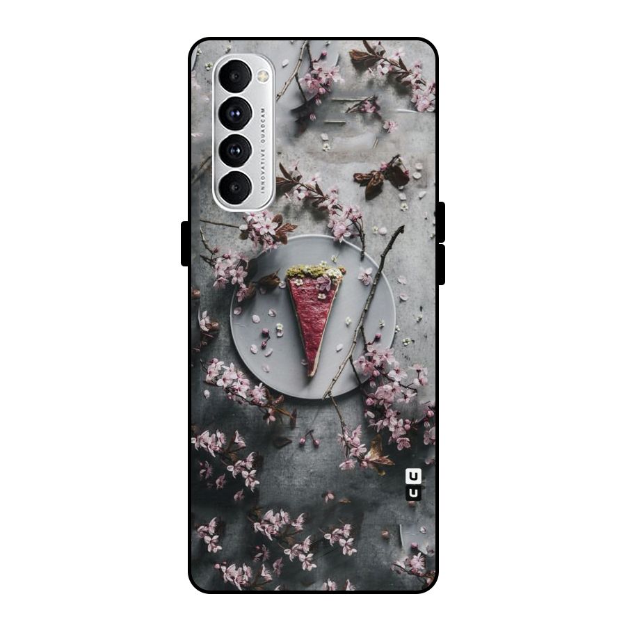 Pastry Florals Metal Back Case for Oppo Reno4 Pro