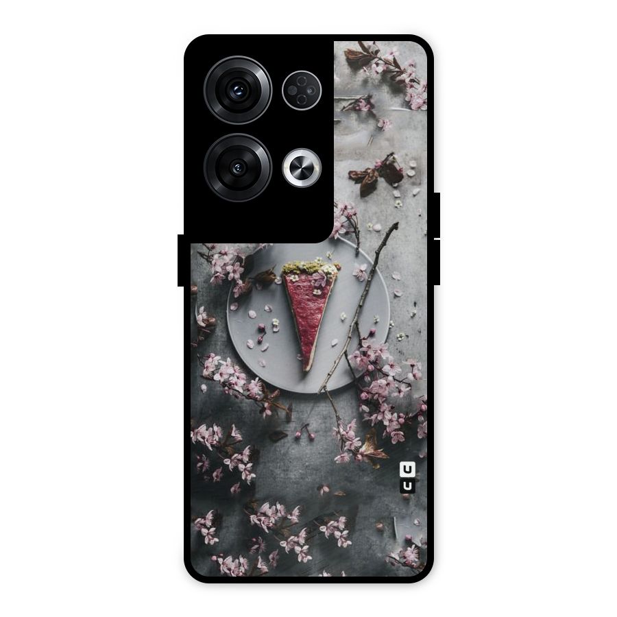 Pastry Florals Metal Back Case for Oppo Reno8 Pro 5G