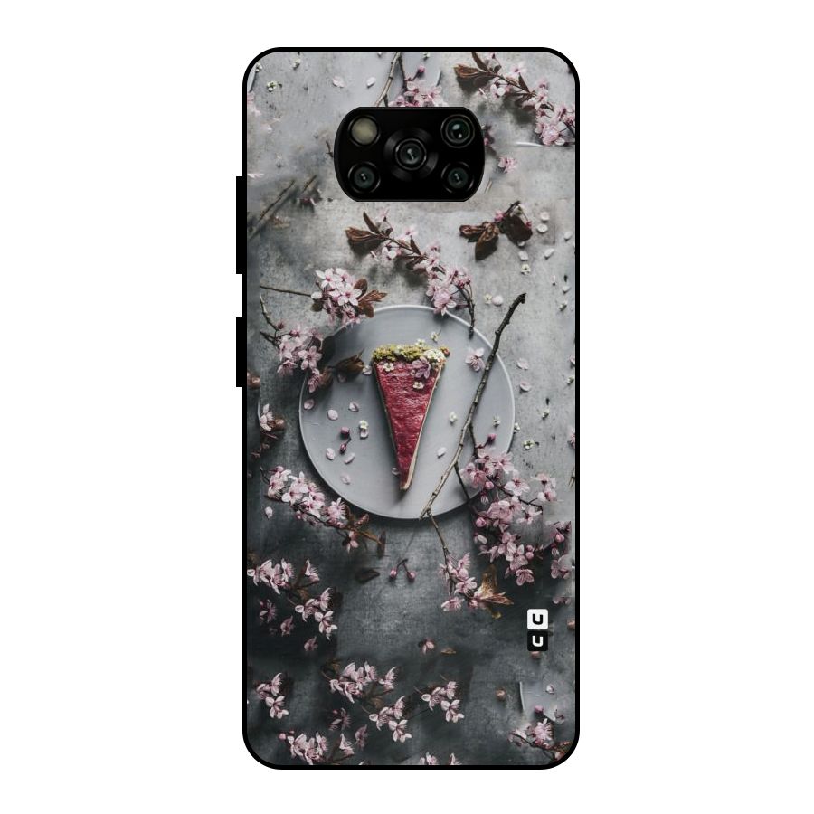 Pastry Florals Metal Back Case for Poco X3