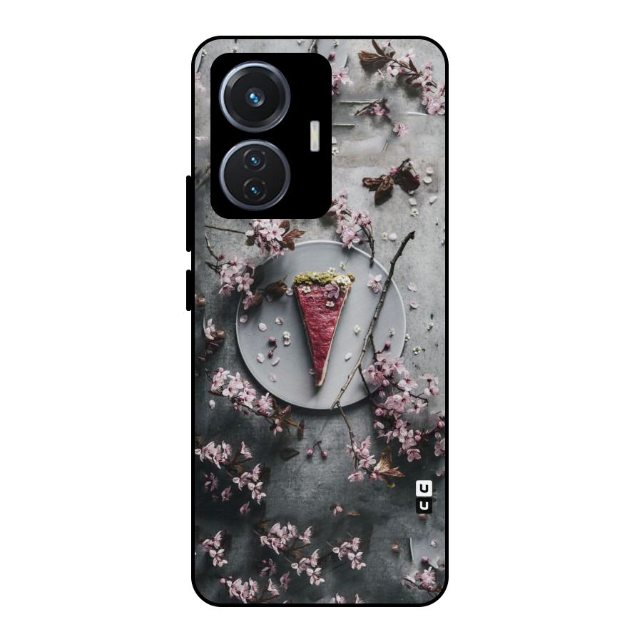 Pastry Florals Metal Back Case for Vivo T1 44W