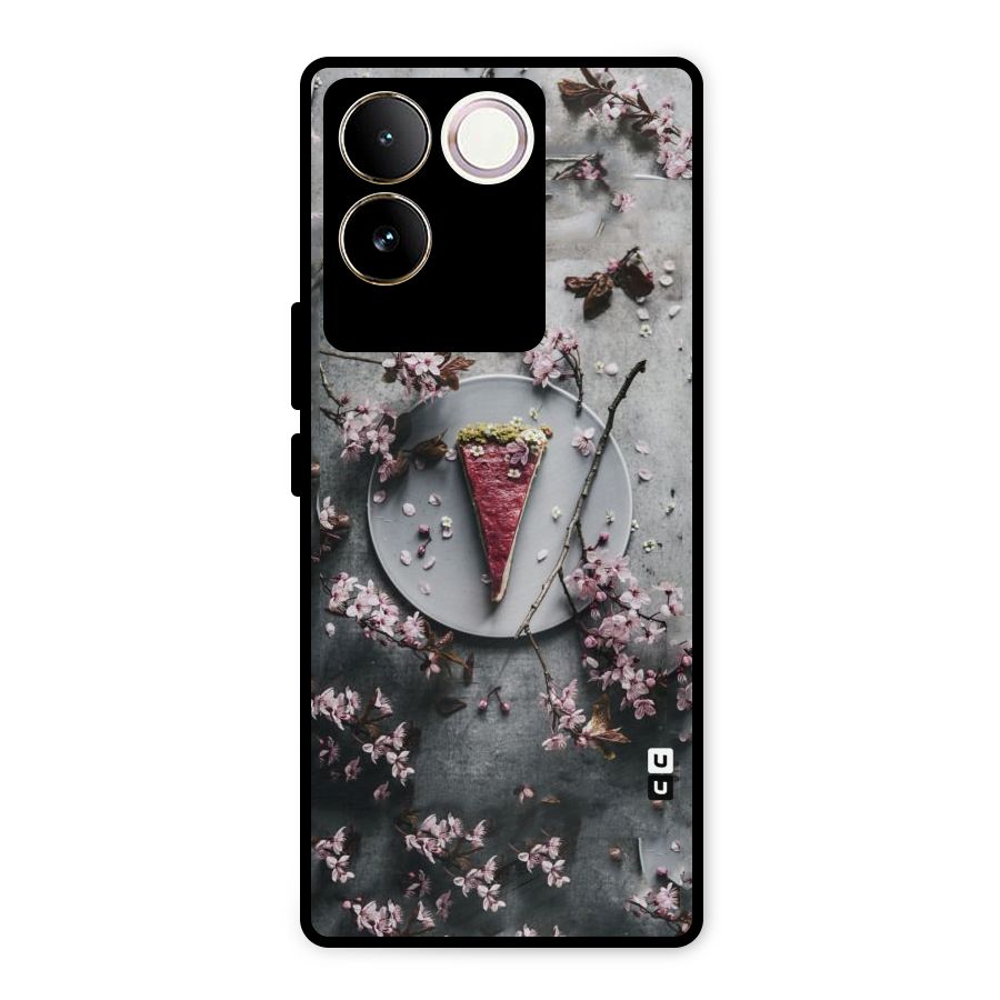 Pastry Florals Metal Back Case for Vivo T2 Pro