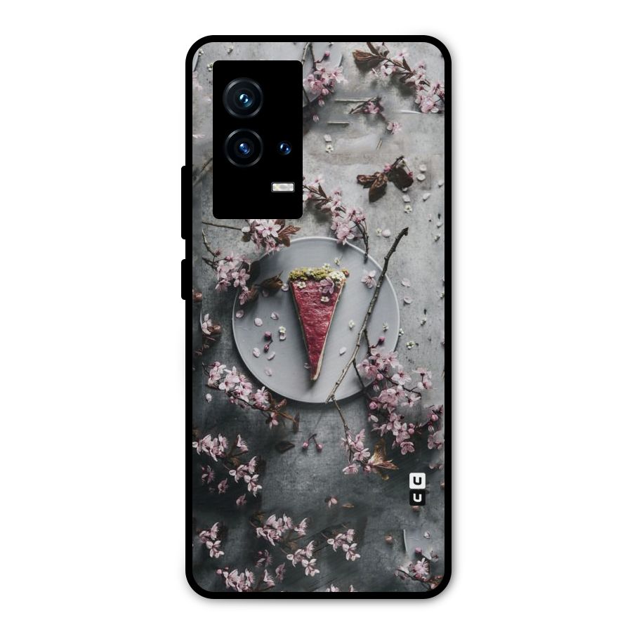 Pastry Florals Metal Back Case for iQOO 9 5G