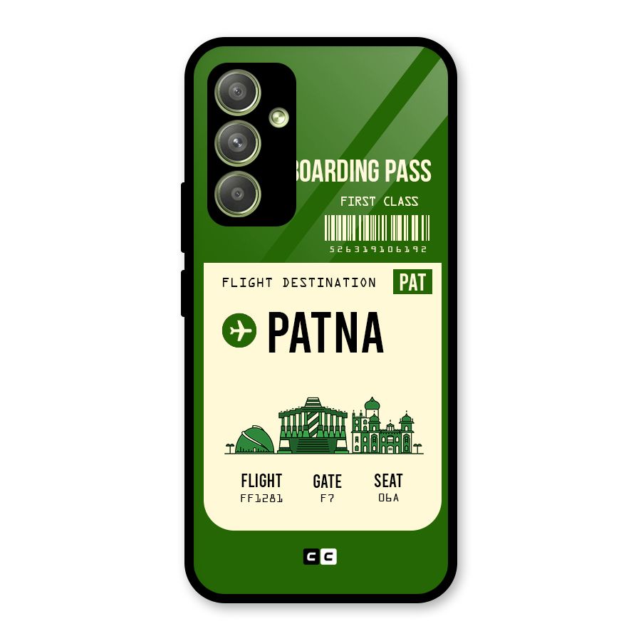 Patna Boarding Pass Glass Back Case for Galaxy A54