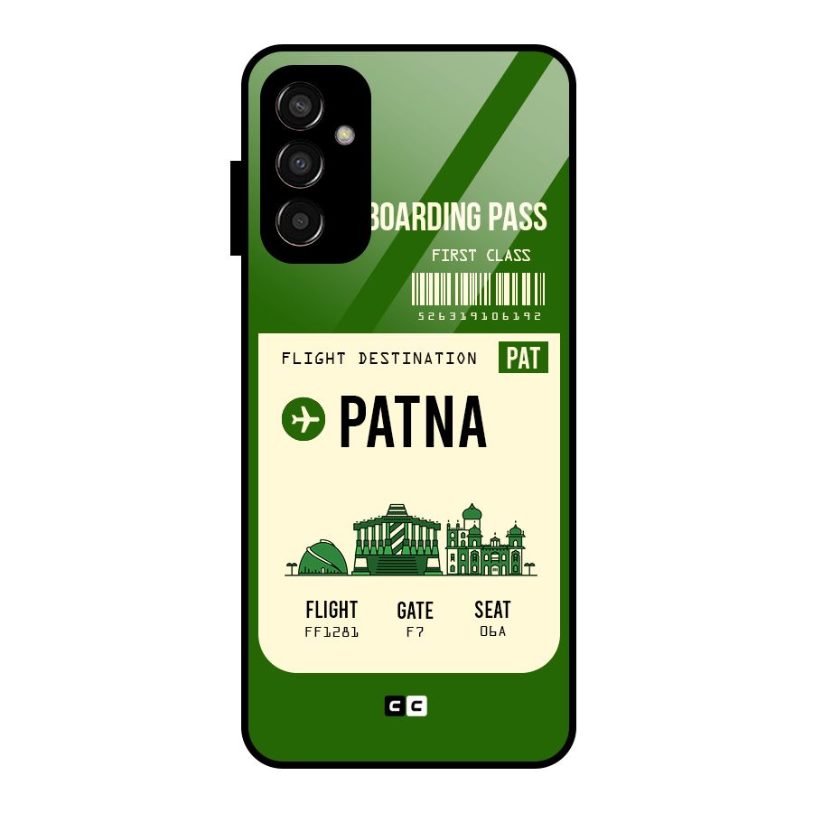 Patna Boarding Pass Glass Back Case for Galaxy F13