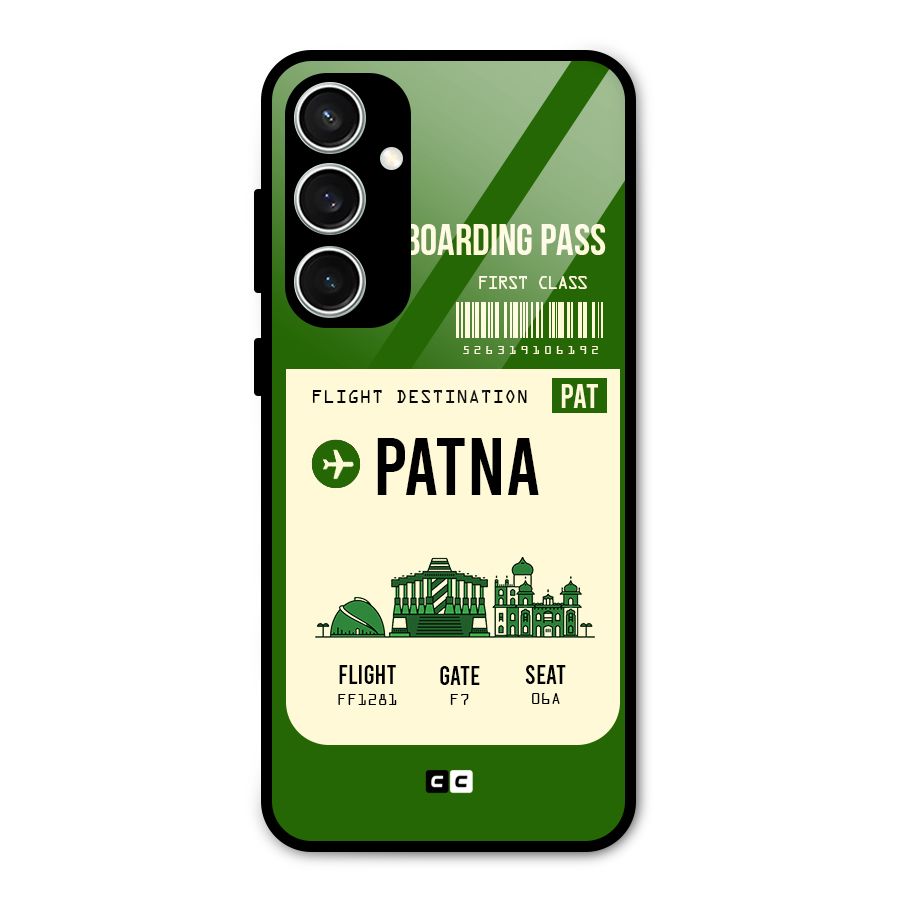 Patna Boarding Pass Glass Back Case for Galaxy S23 FE