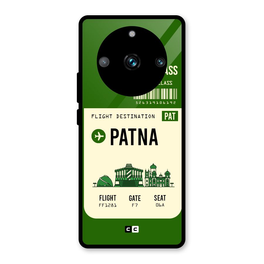 Patna Boarding Pass Glass Back Case for Realme Narzo 60 Pro