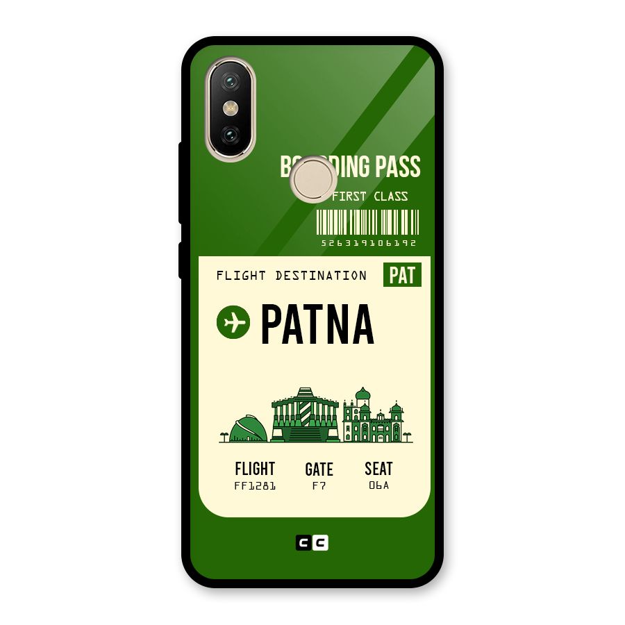 Patna Boarding Pass Glass Back Case for Redmi A2