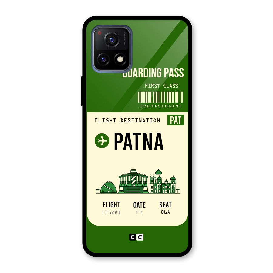 Patna Boarding Pass Glass Back Case for Vivo Y72 5G