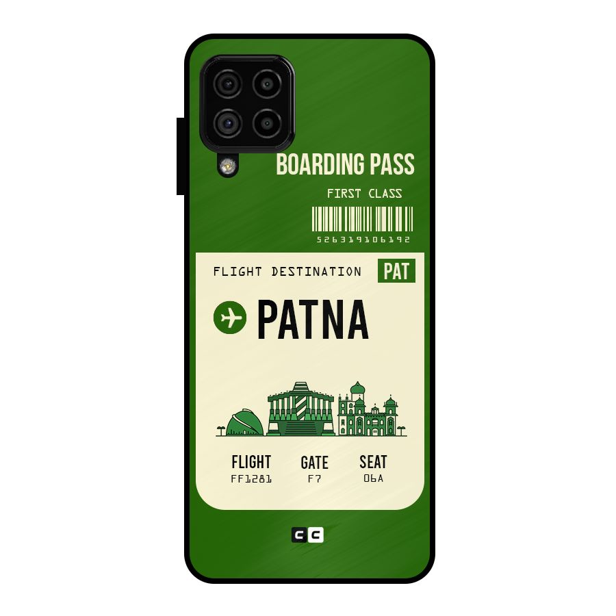 Patna Boarding Pass Metal Back Case for Galaxy A22 4G