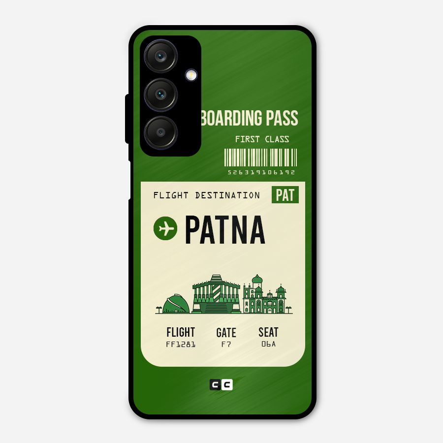 Patna Boarding Pass Metal Back Case for Galaxy A25 5G