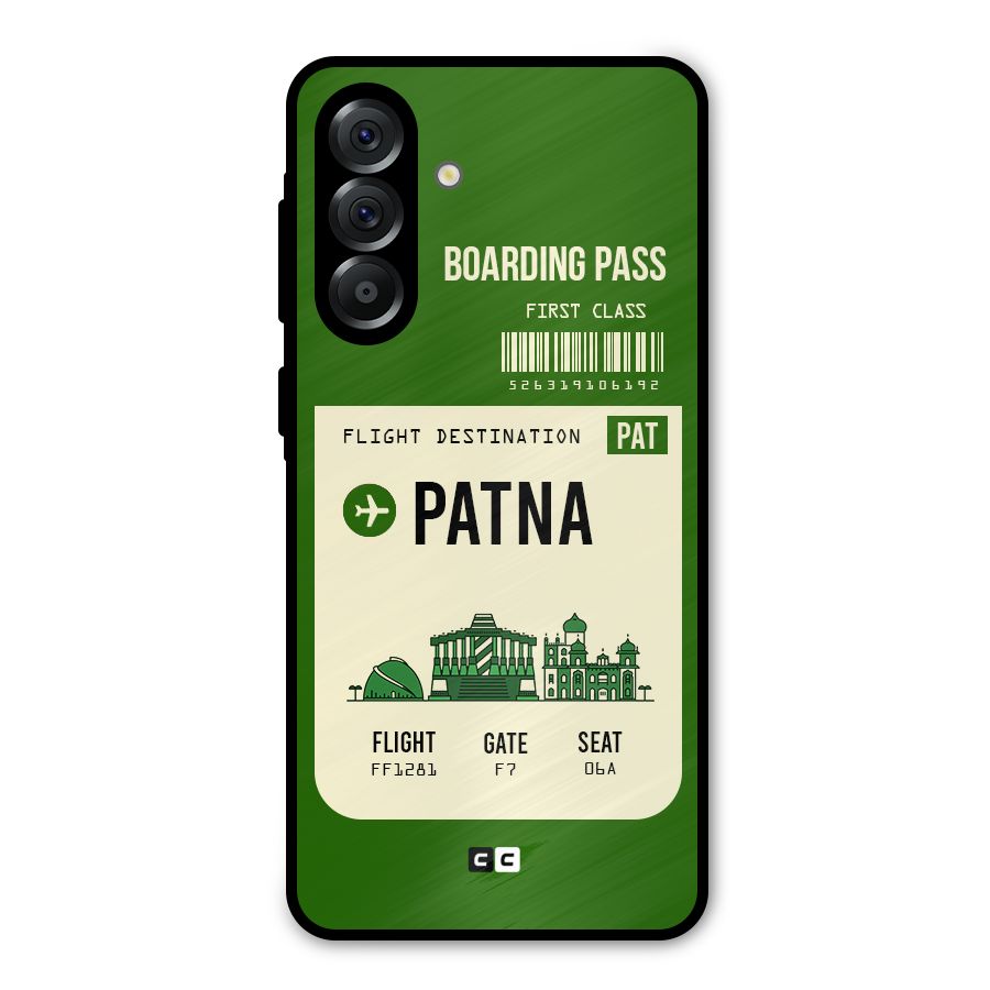 Patna Boarding Pass Metal Back Case for Galaxy A36