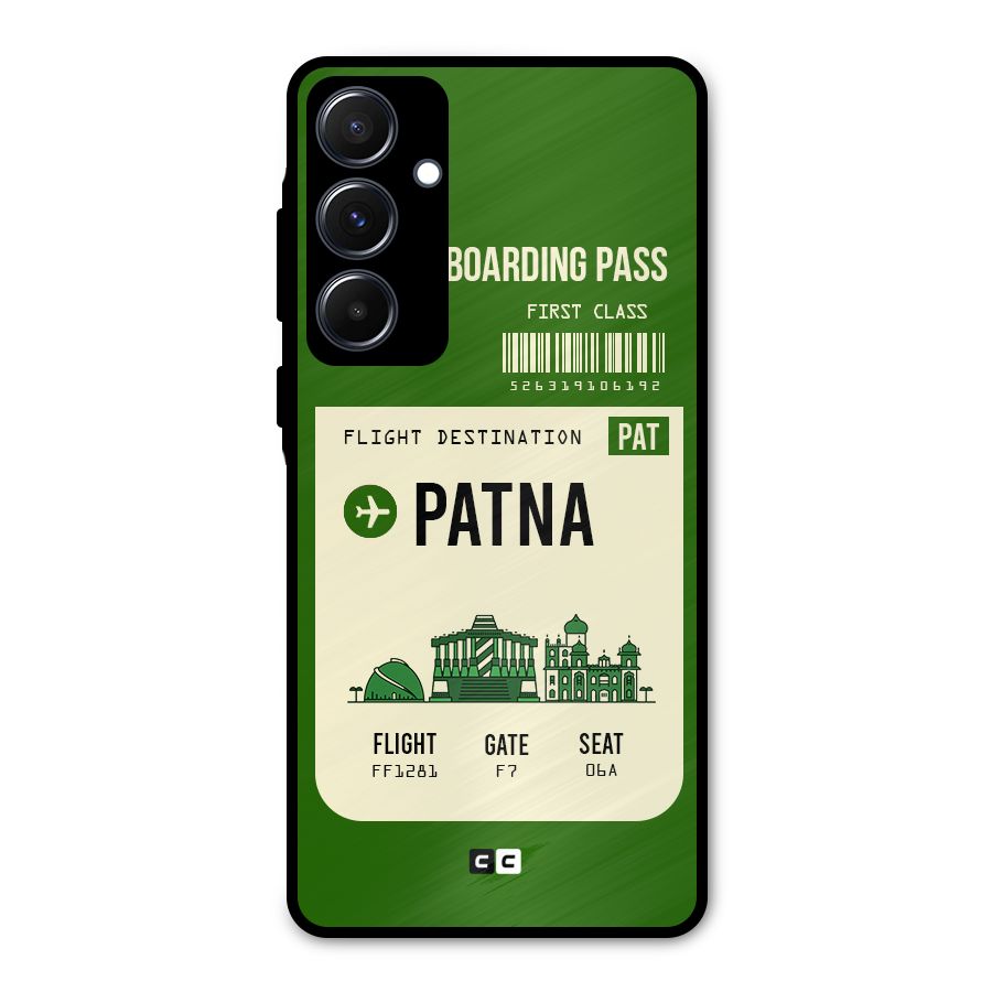 Patna Boarding Pass Metal Back Case for Galaxy A55