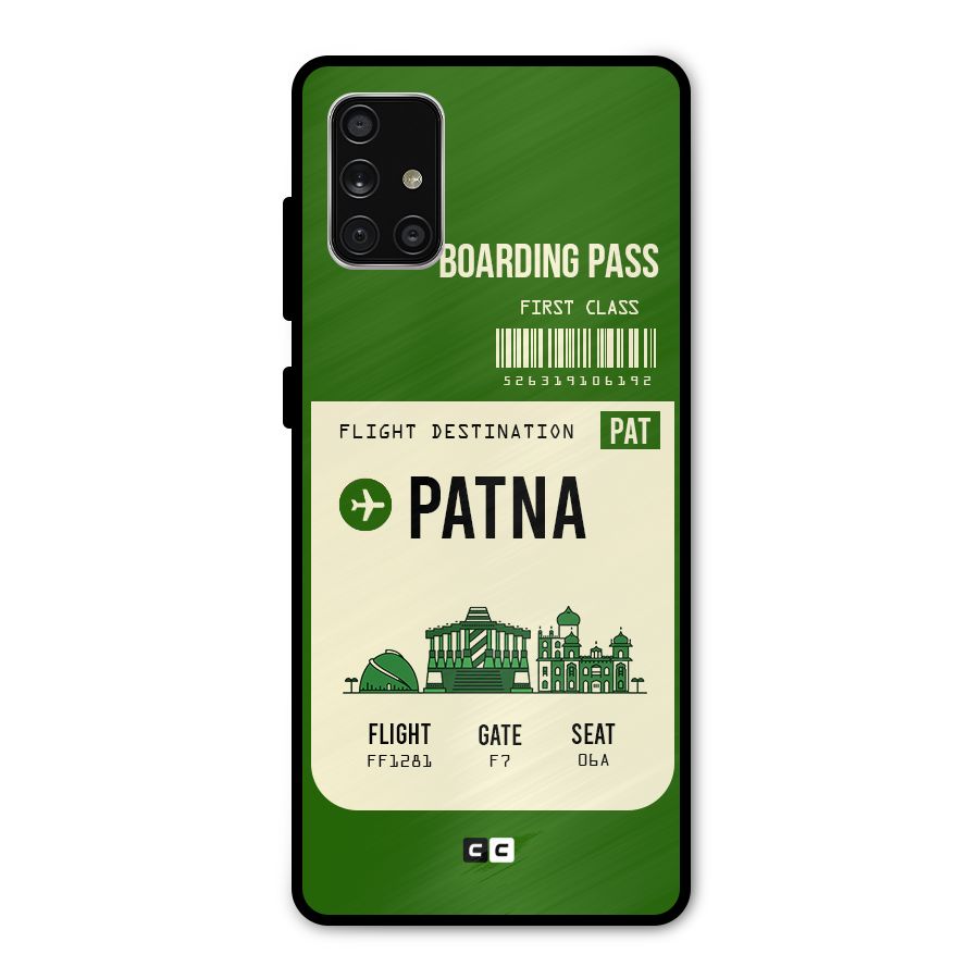 Patna Boarding Pass Metal Back Case for Galaxy A71