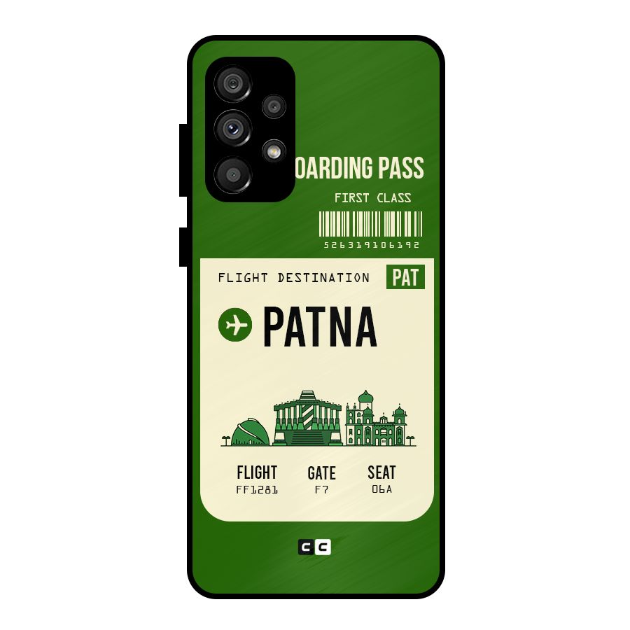 Patna Boarding Pass Metal Back Case for Galaxy A73 5G