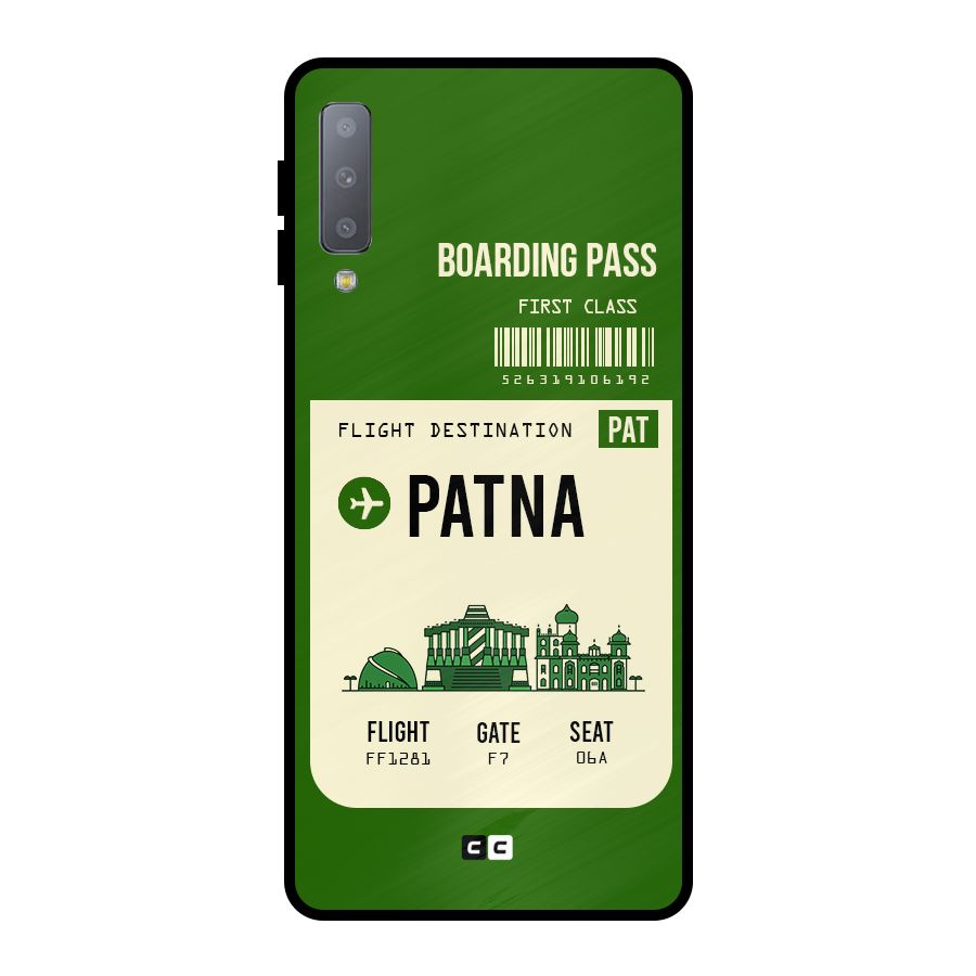 Patna Boarding Pass Metal Back Case for Galaxy A7 (2018)