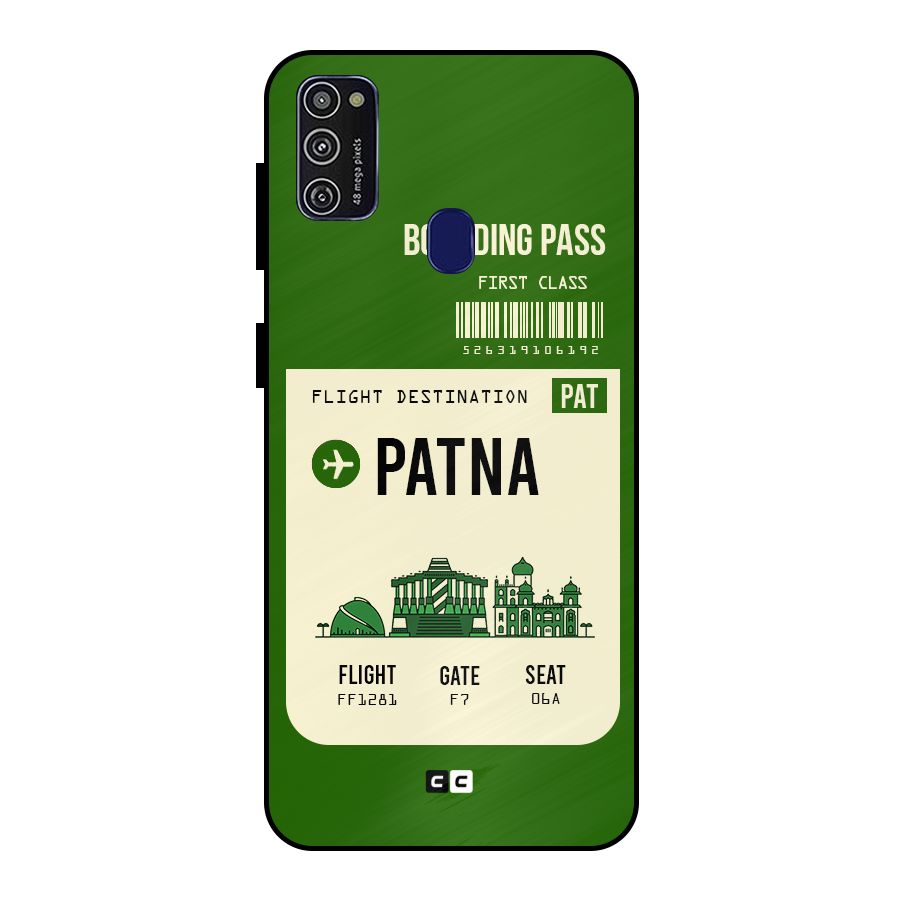 Patna Boarding Pass Metal Back Case for Galaxy M21