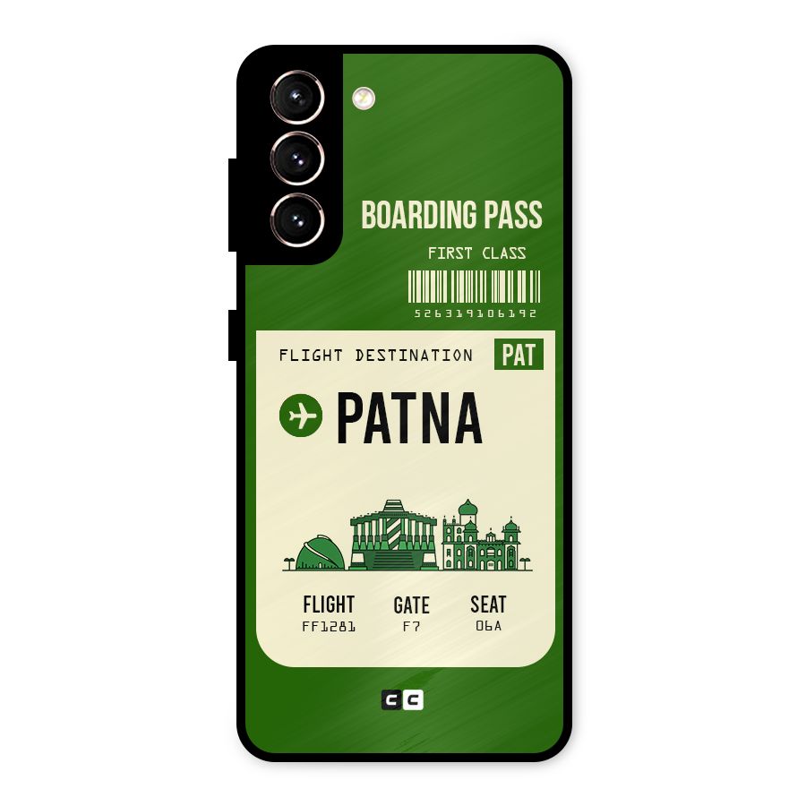 Patna Boarding Pass Metal Back Case for Galaxy S21 5G