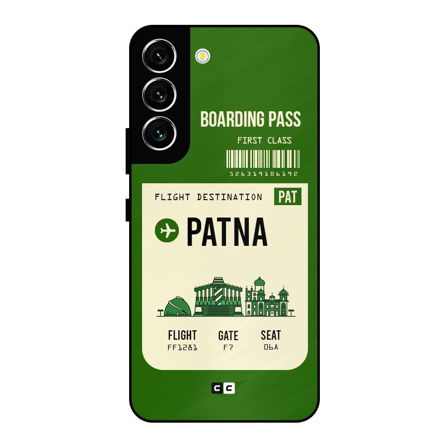 Patna Boarding Pass Metal Back Case for Galaxy S22 5G
