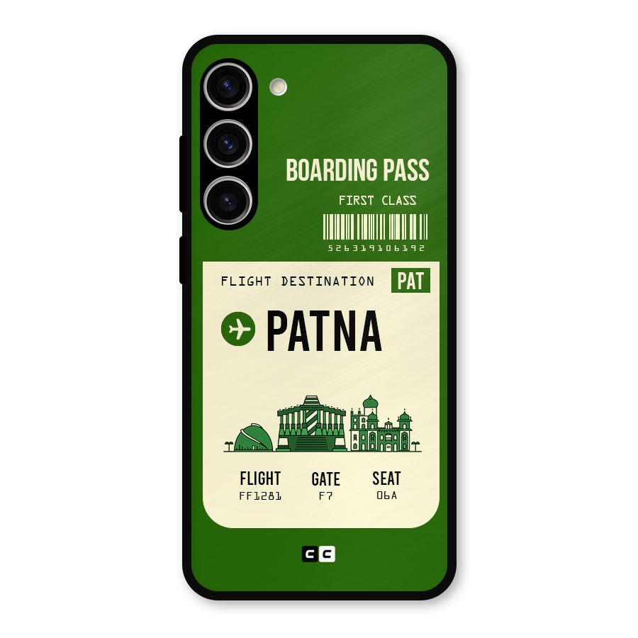 Patna Boarding Pass Metal Back Case for Galaxy S23 Plus