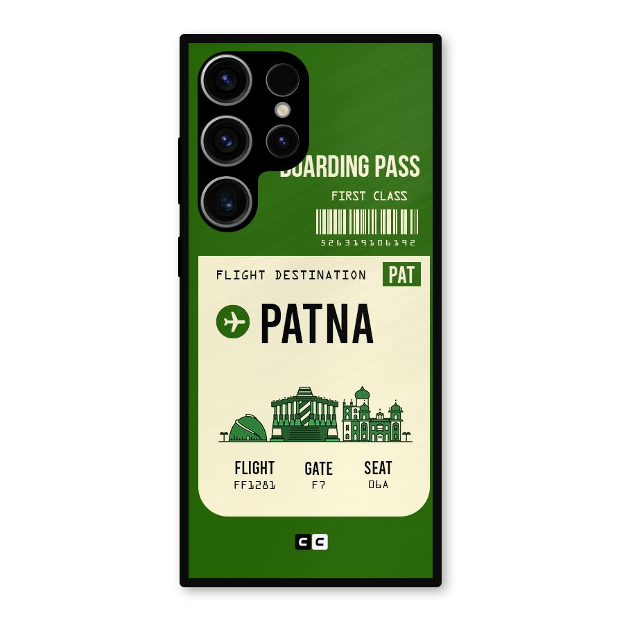 Patna Boarding Pass Metal Back Case for Galaxy S23 Ultra