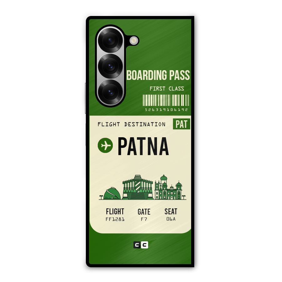 Patna Boarding Pass Metal Back Case for Galaxy Z Fold6