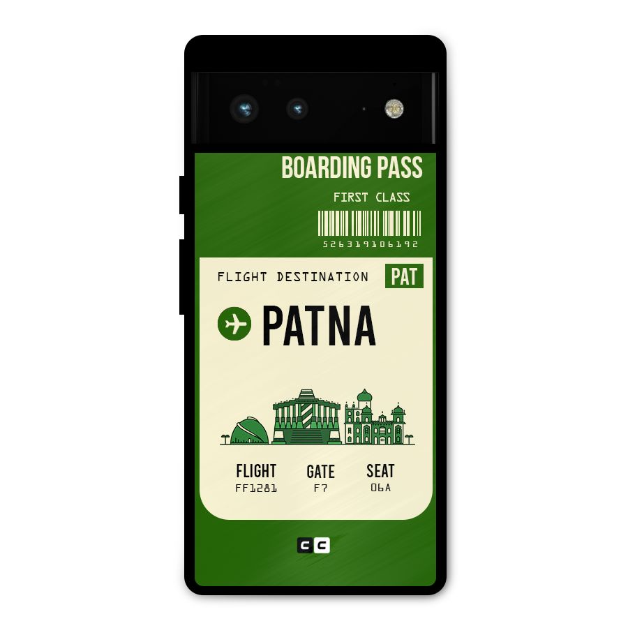 Patna Boarding Pass Metal Back Case for Google Pixel 6